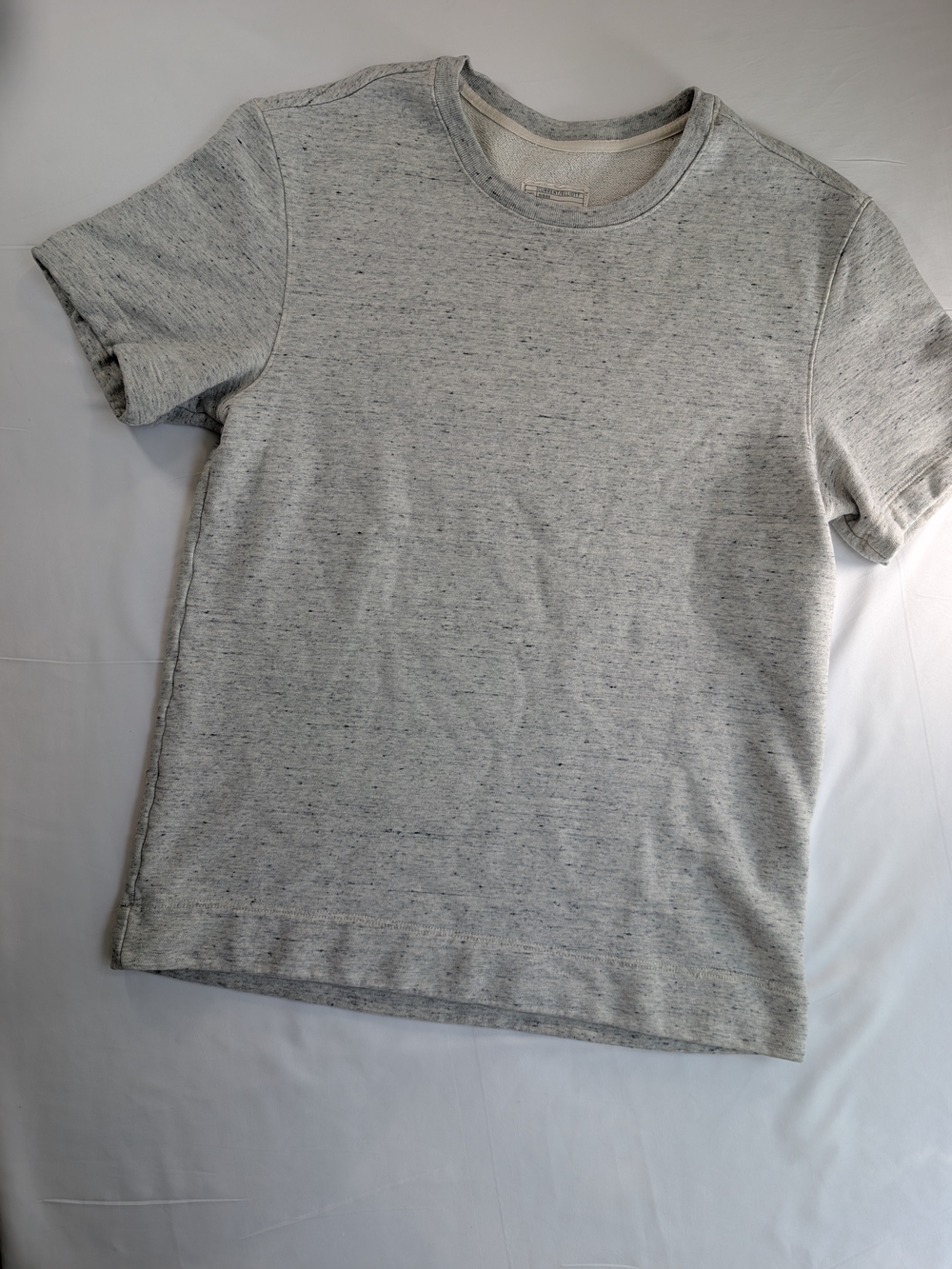 Current Elliot Men's Heather Gray Short-Sleeve Crewneck Sweatshirt T-Shirt
